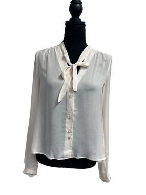 Elizabeth and James semi sheer women's blouse, NWT